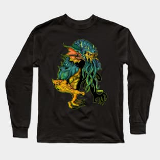 Lovecraftian MOTU merman by Blood Empire Long Sleeve T-Shirt